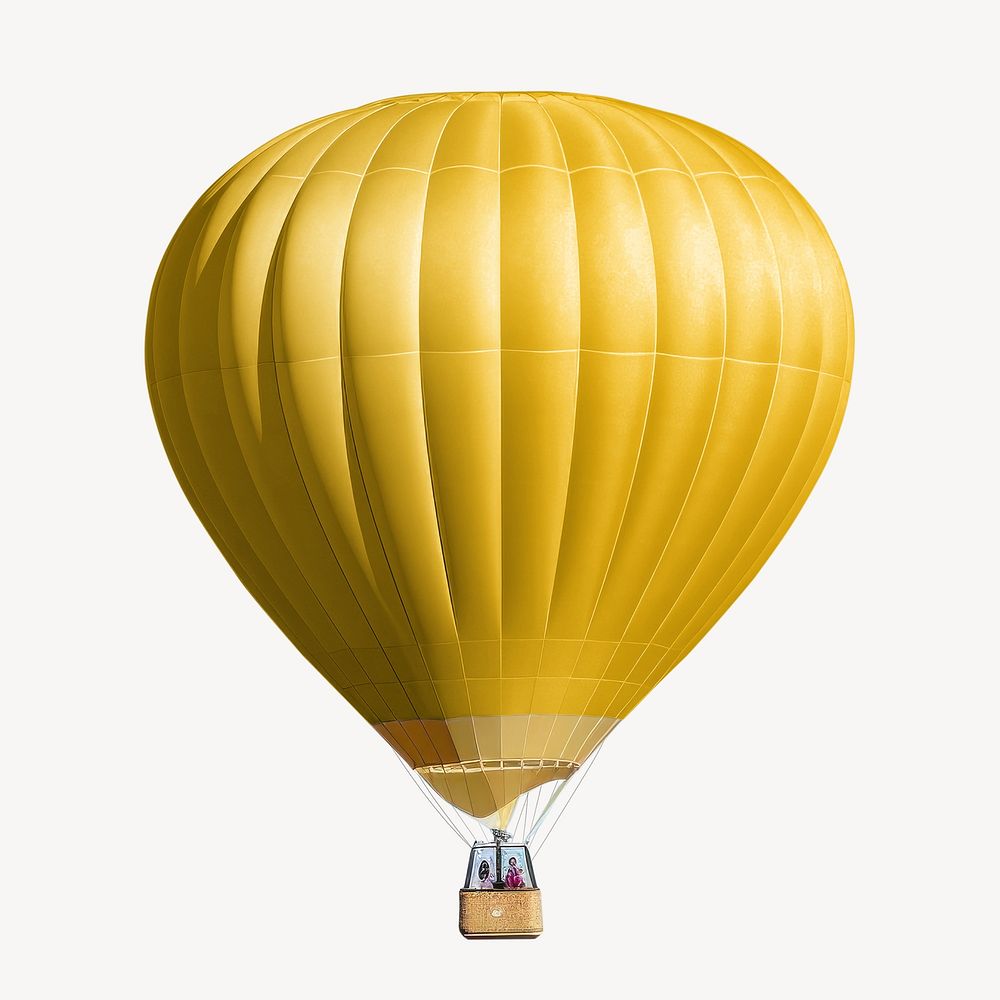 Hot air balloon mockup psd