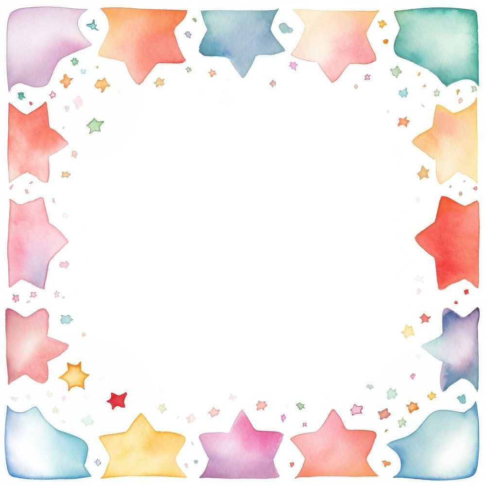 Little star square border backgrounds pattern paper. AI generated Image by rawpixel.