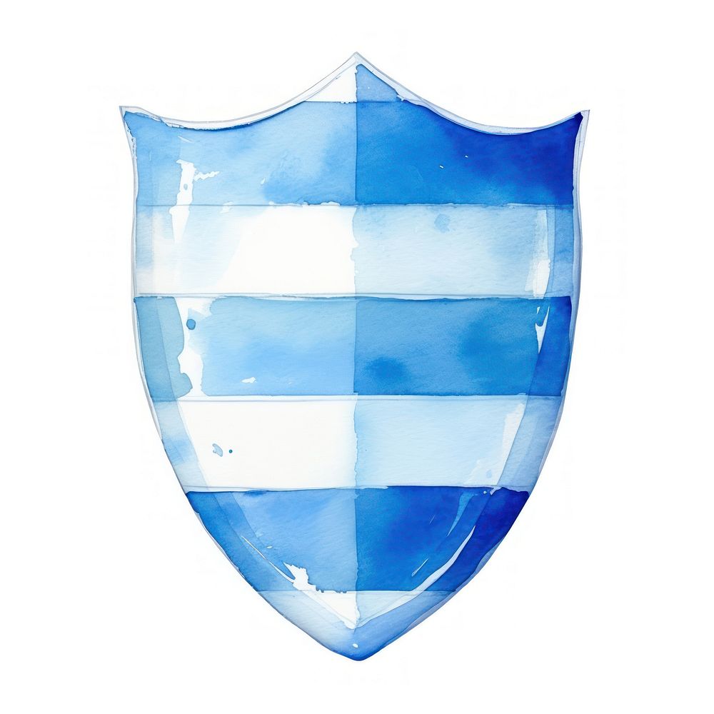 Shield blue white background protection. AI generated Image by rawpixel.