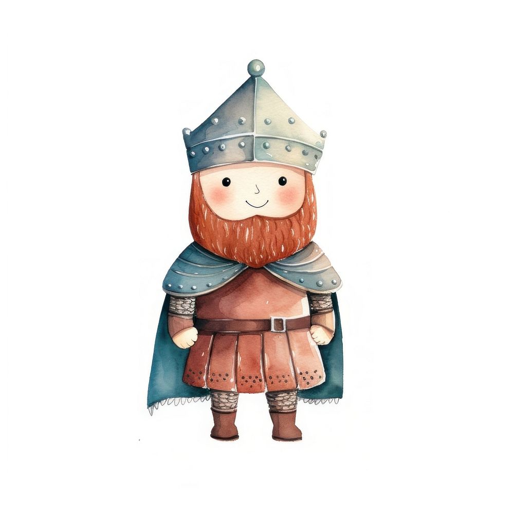 Viking warrior white background representation creativity.