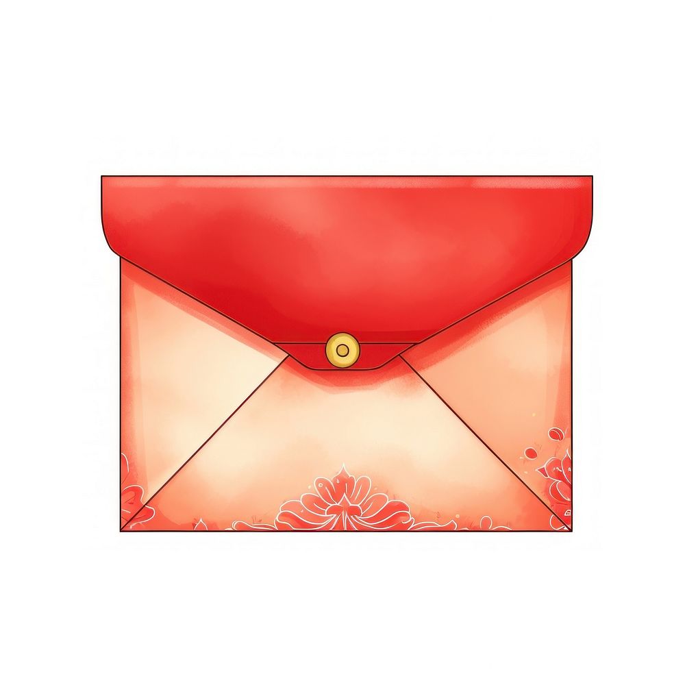 Red Envelope envelope red white background.