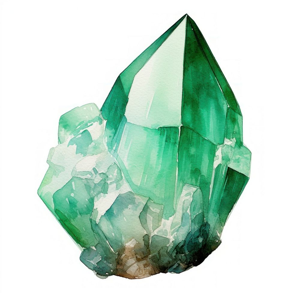 Emerald gemstone mineral crystal.