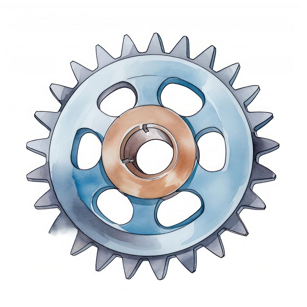 Gear metal wheel spoke. AI generated Image by rawpixel.