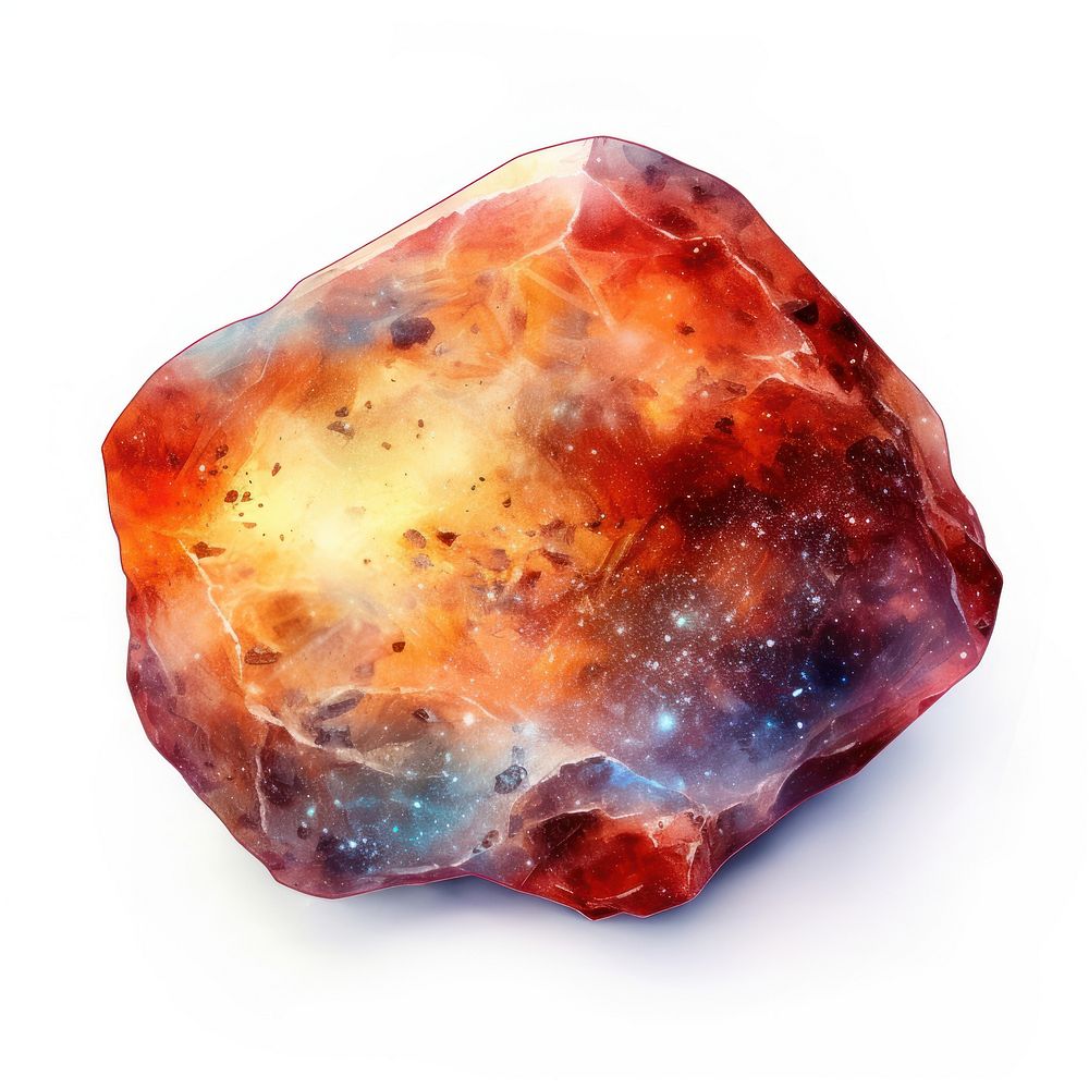 Nebula ember gemstone mineral jewelry. AI generated Image by rawpixel.