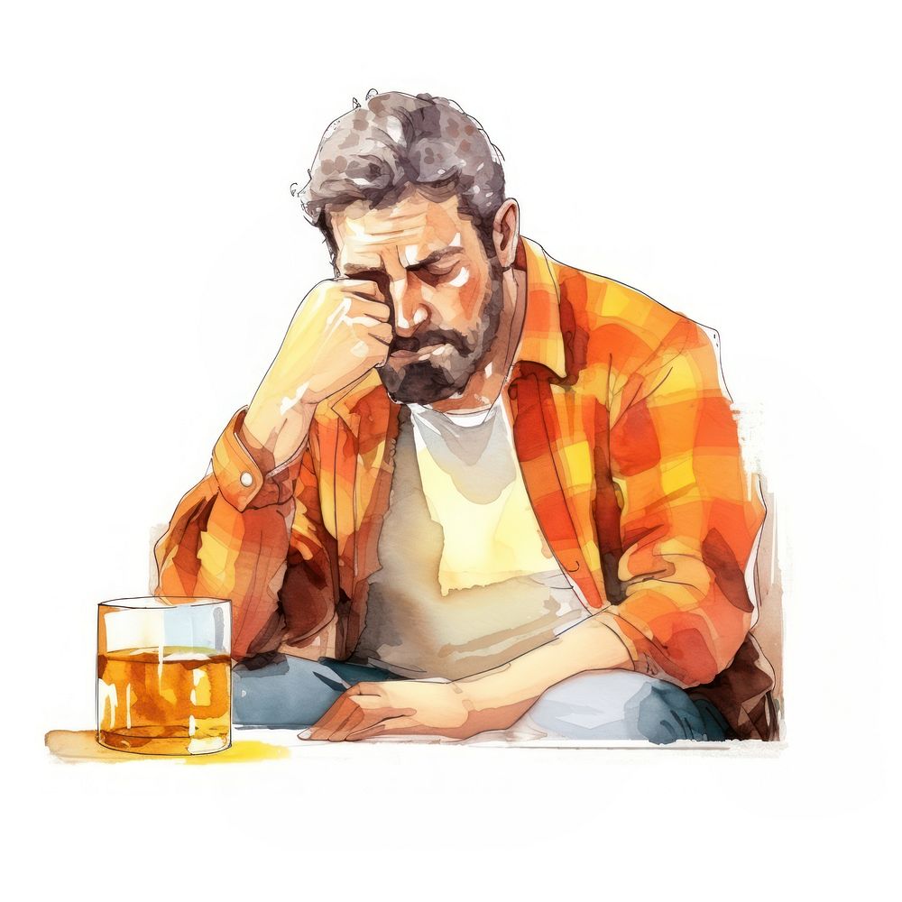 Men alcoholic glass adult drink. AI generated Image by rawpixel.
