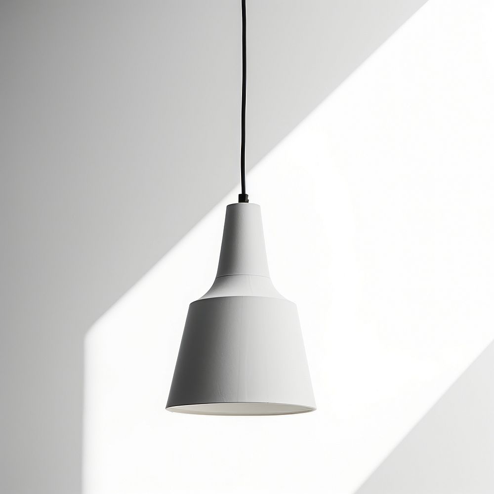 Modern lamp lampshade white electricity. AI generated Image by rawpixel.