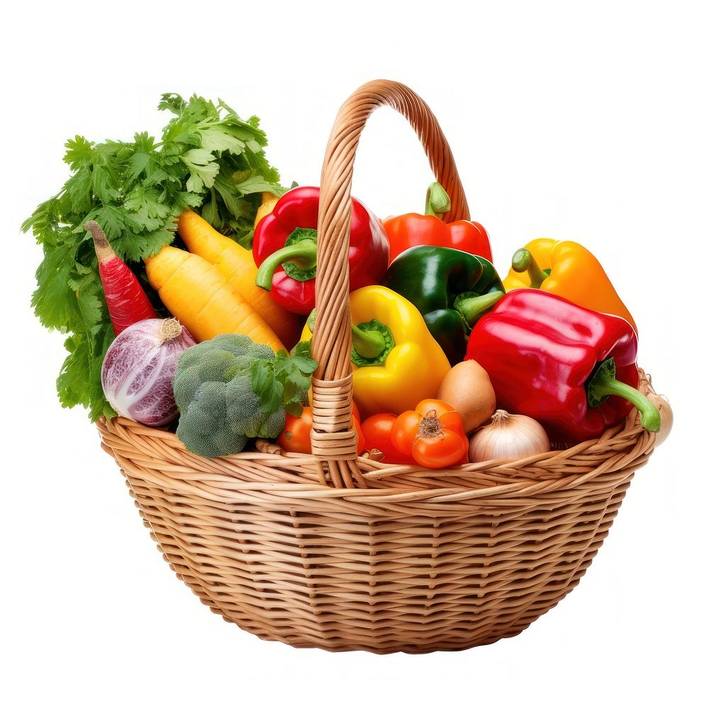Variety vetgetable basket vegetable plant. AI generated Image by rawpixel.