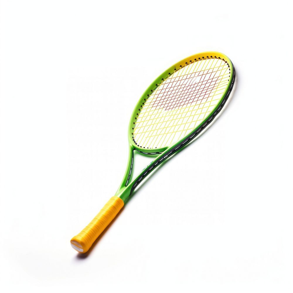 Tennis racket with a Tennis ball tennis sports green. AI generated Image by rawpixel.