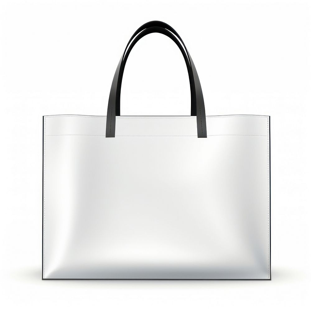 Tote bag handbag handle white background. AI generated Image by rawpixel.