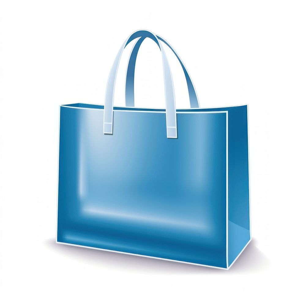 Tote bag shopping handbag blue. AI generated Image by rawpixel.