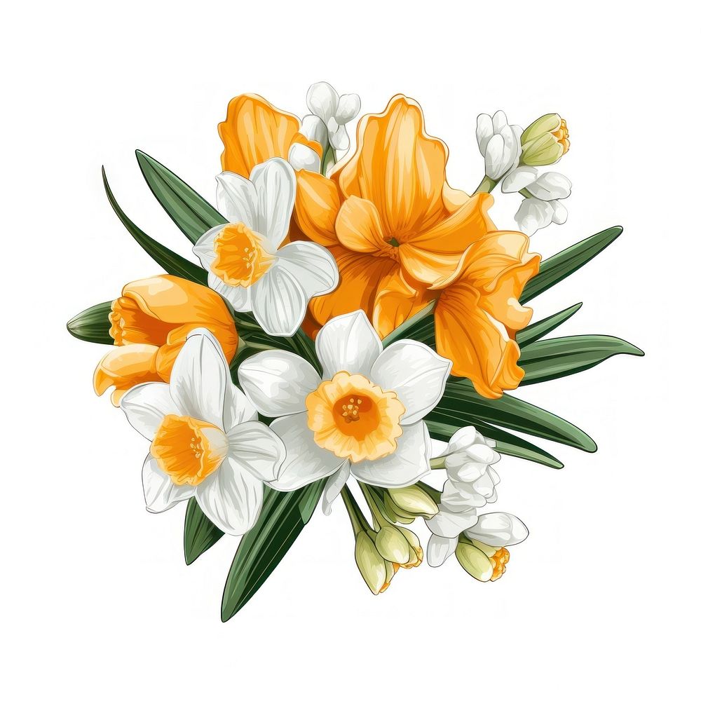 Daffodil flower narcissus daffodil. AI generated Image by rawpixel.