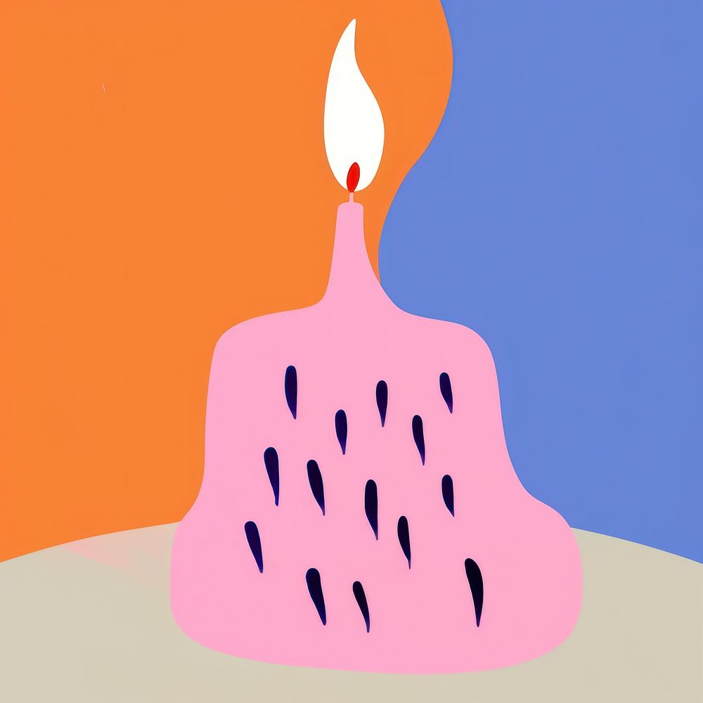 Birthday candle fire birthday cake. | Premium Photo Illustration - rawpixel