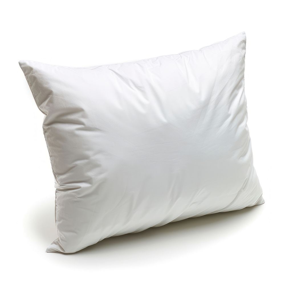 Pillow cushion white white background.
