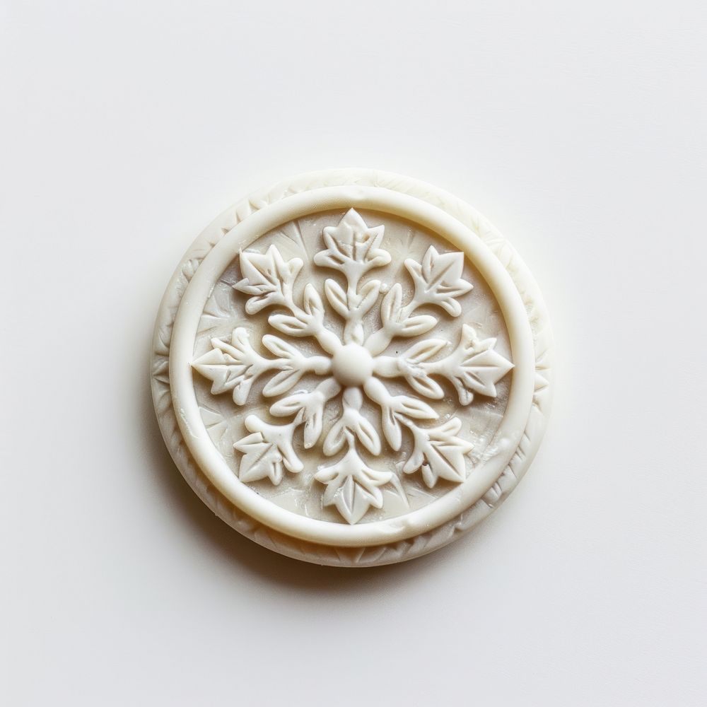 Seal Wax Stamp white snowflake jewelry locket food.