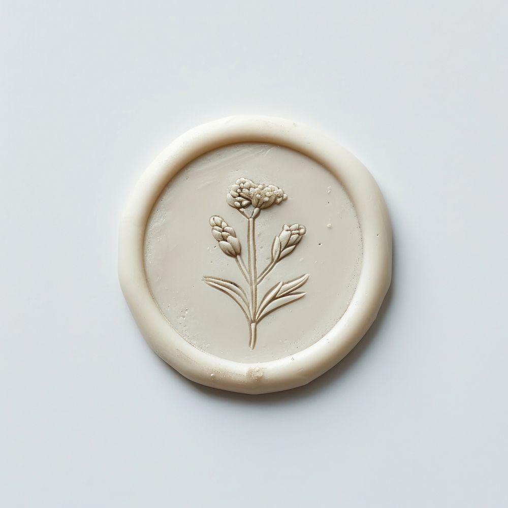 Seal Wax Stamp wild flower accessories porcelain accessory.