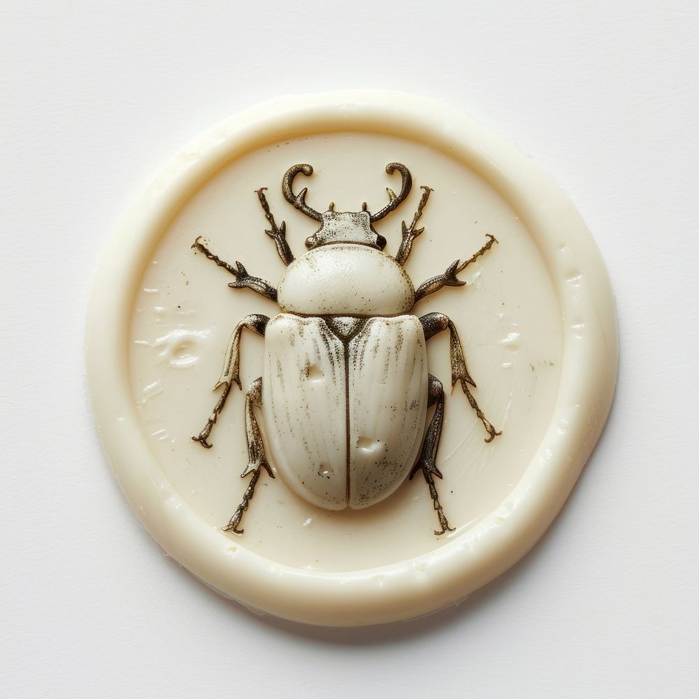 Seal Wax Stamp a bug animal insect invertebrate.