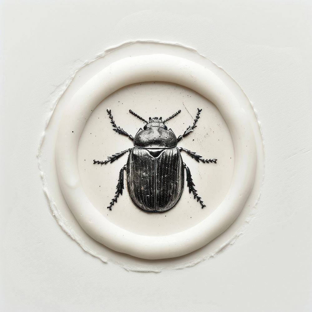 Seal Wax Stamp a bug animal insect plate.