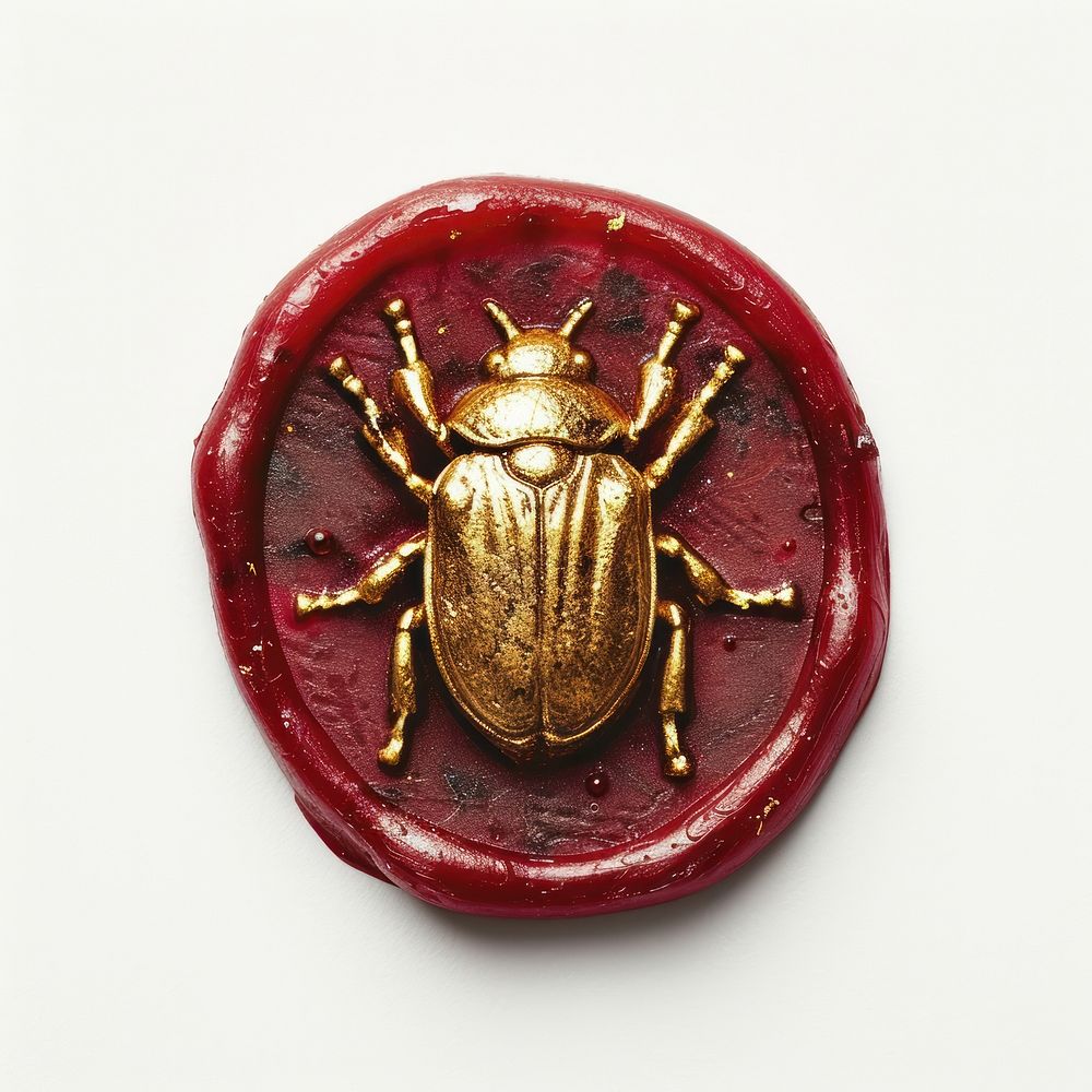 Seal Wax Stamp a bug white background accessories accessory.