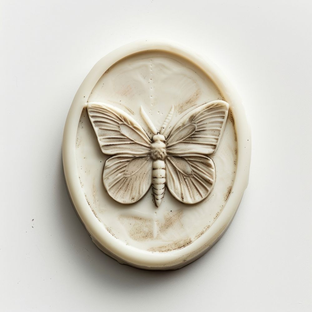 Seal Wax Stamp a butterfly shape accessories porcelain.