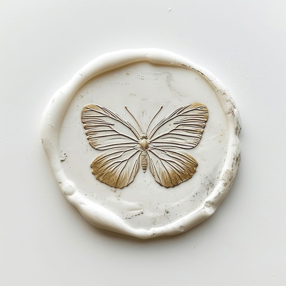 Seal Wax Stamp a butterfly confectionery accessories fragility.