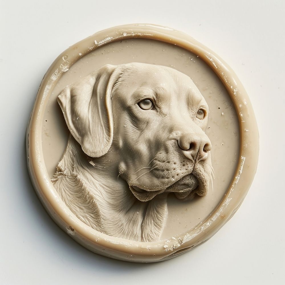 Seal Wax Stamp a dog animal mammal craft.
