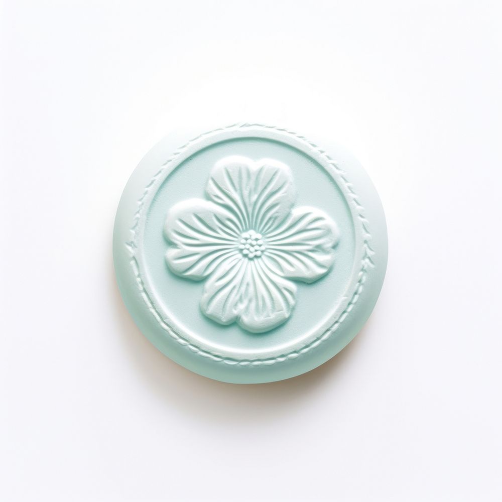 Seal Wax Stamp a floral craft white background accessories.
