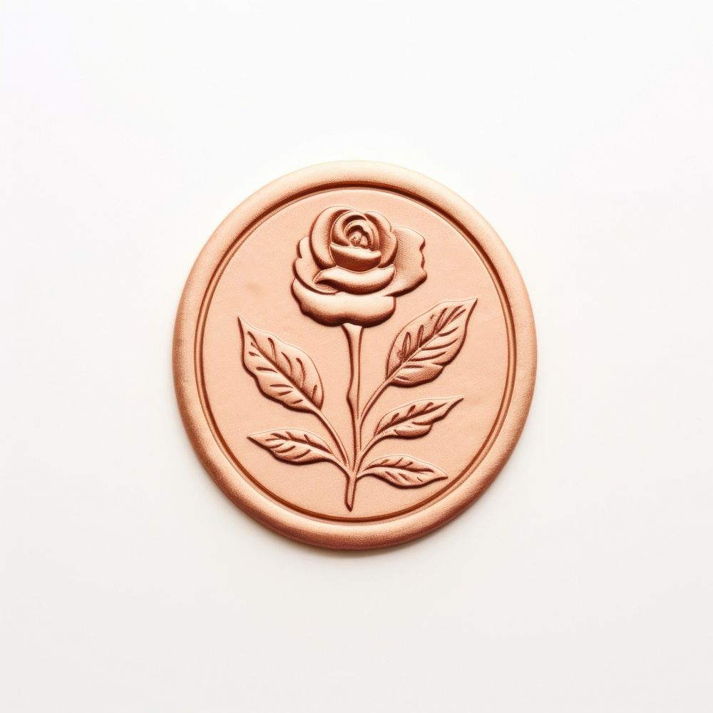 Seal Wax Stamp a rose locket shape craft.