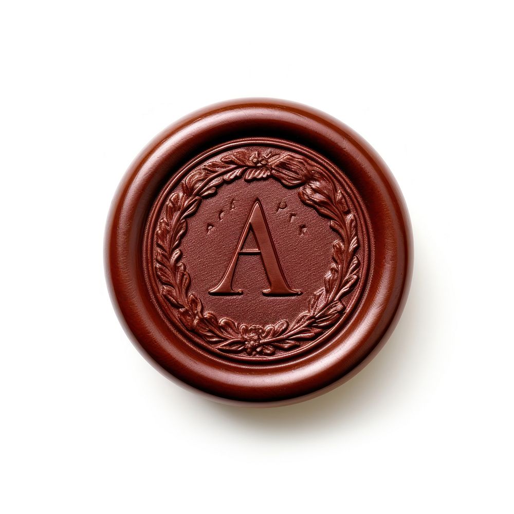 Seal Wax Stamp an alphabet white background accessories accessory.