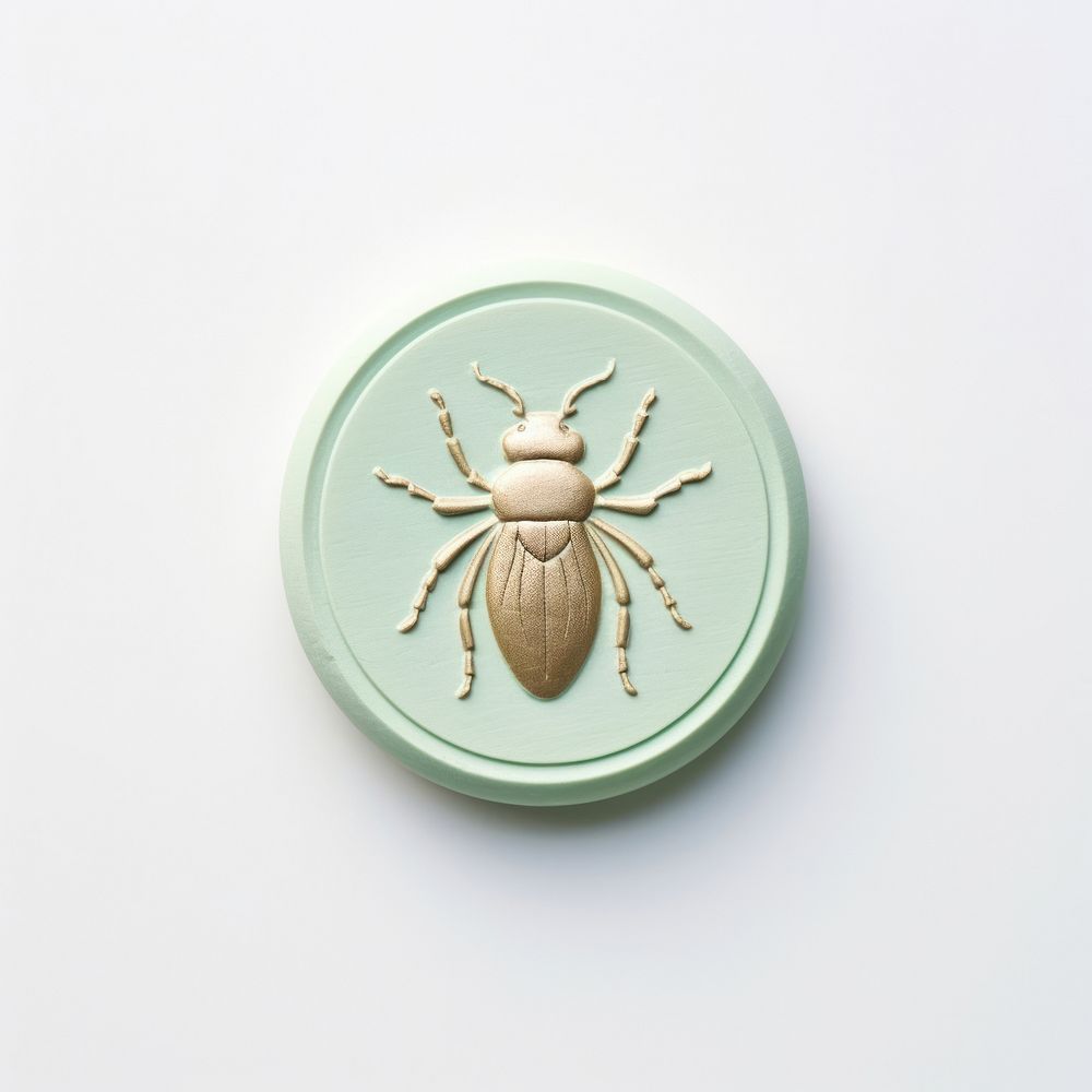 Seal Wax Stamp an insect white background accessories porcelain.