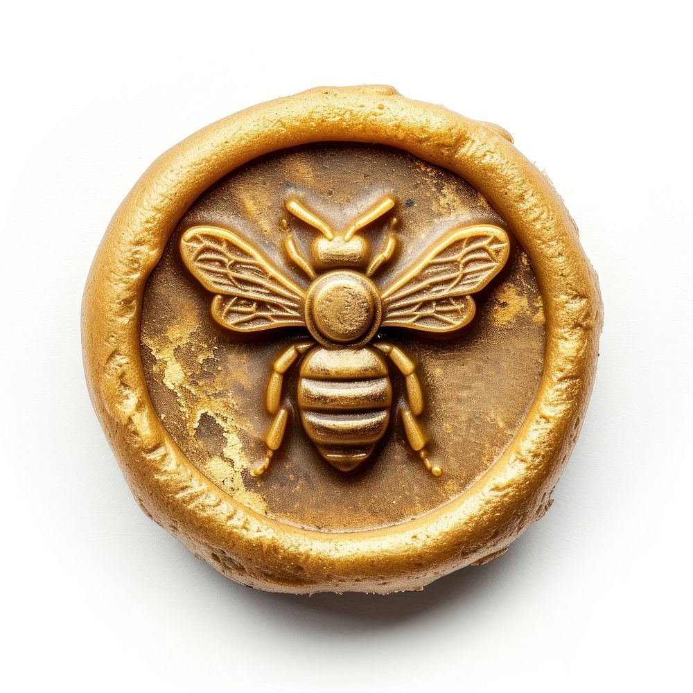 Seal Wax Stamp bee hive | Free Photo - rawpixel