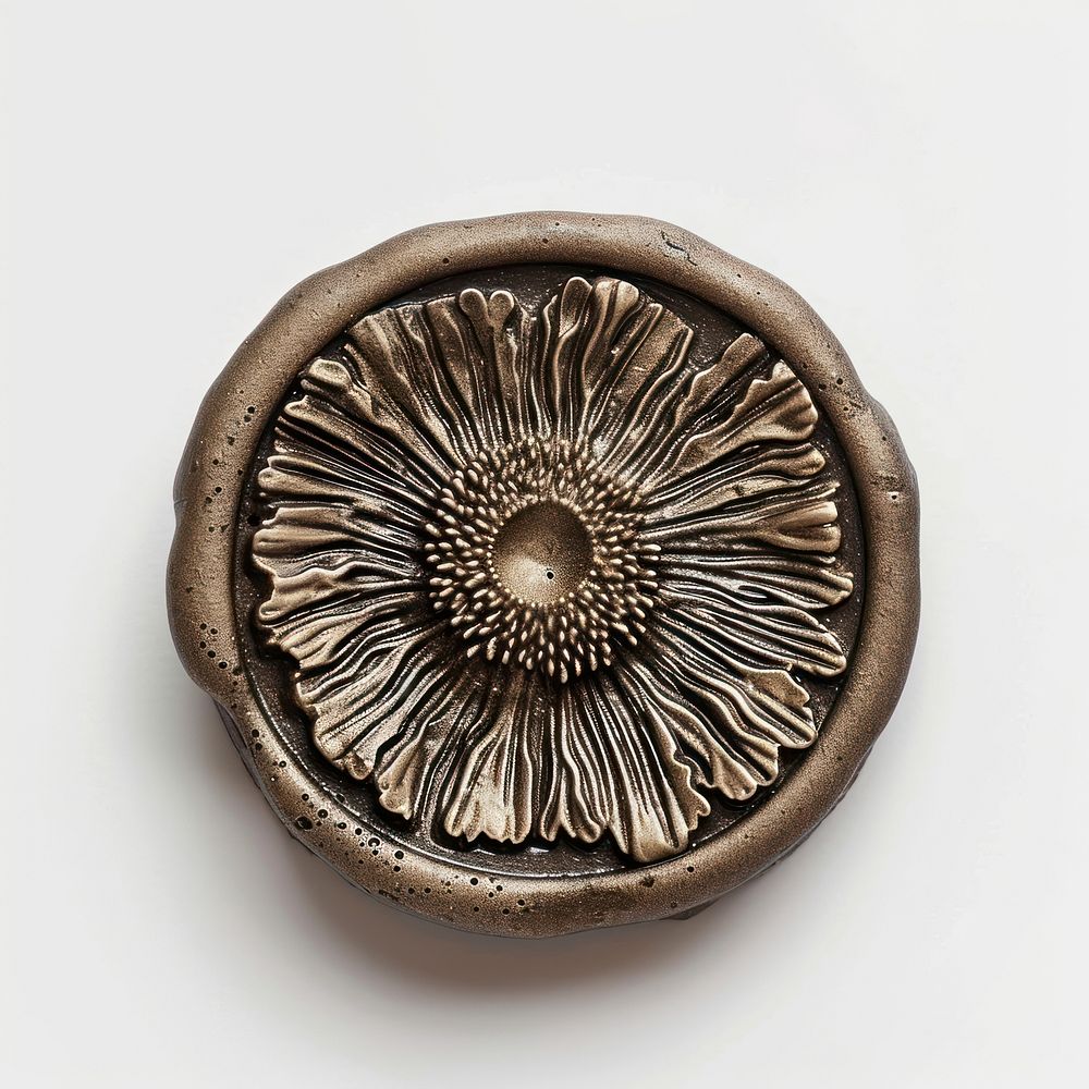 Sea anemone jewelry brooch locket.