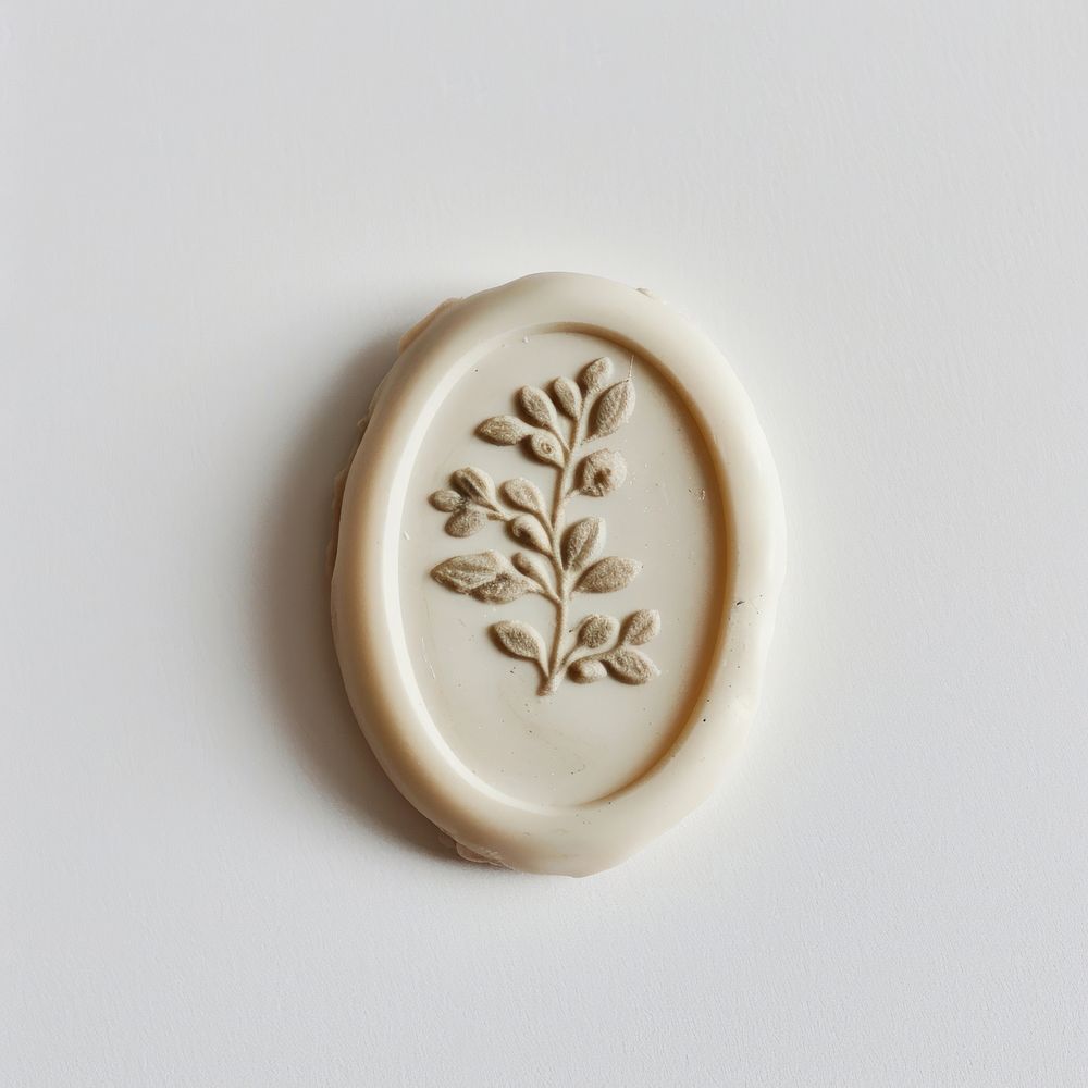 Seal Wax Stamp mistletoe porcelain shape confectionery.
