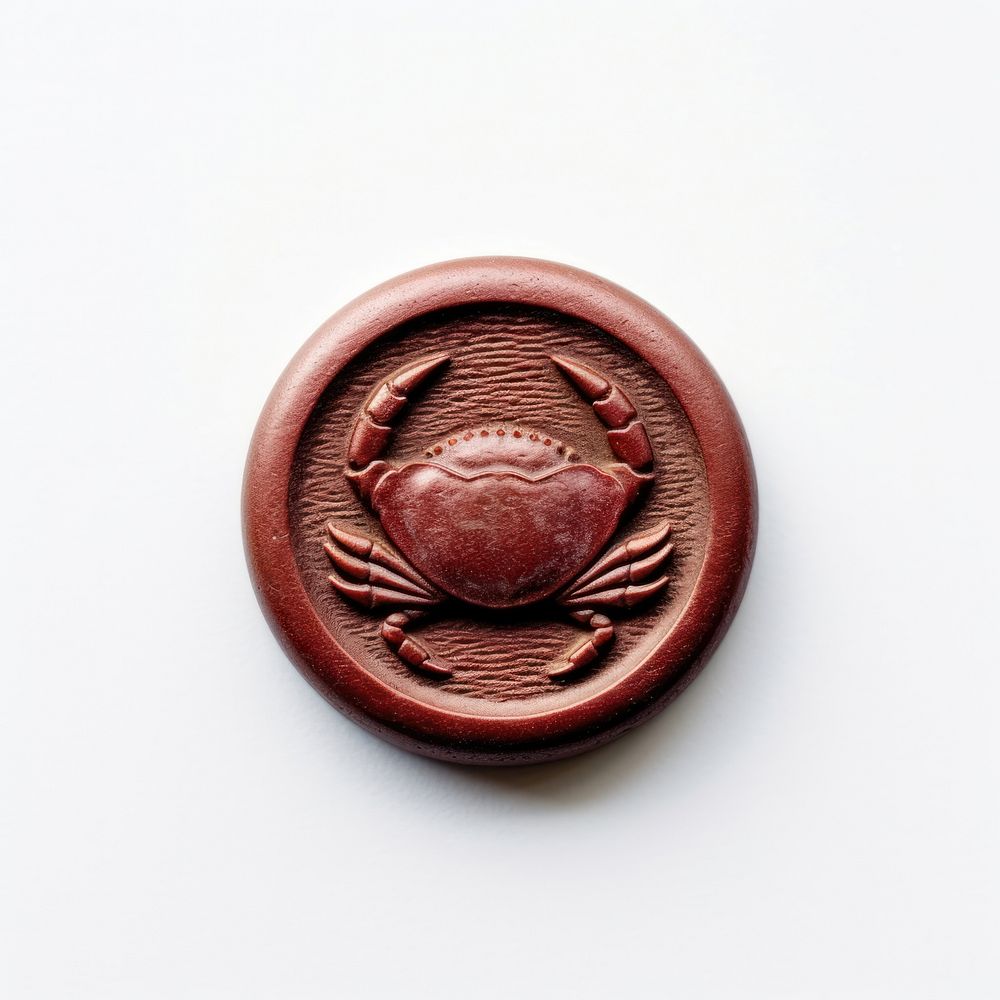 Seal Wax Stamp of a crab jewelry locket craft.