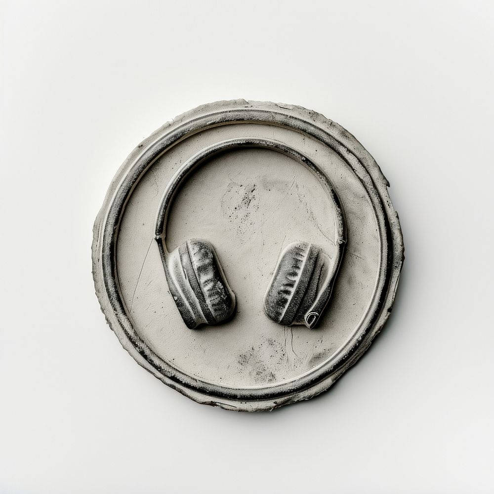 Seal Wax Stamp of headphone jewelry silver accessories.