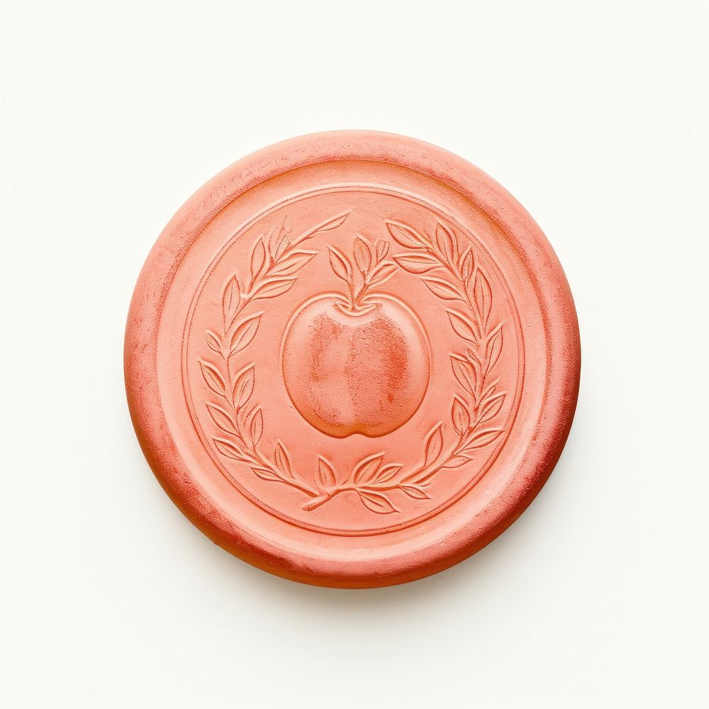 Seal Wax Stamp peach white background accessories accessory.