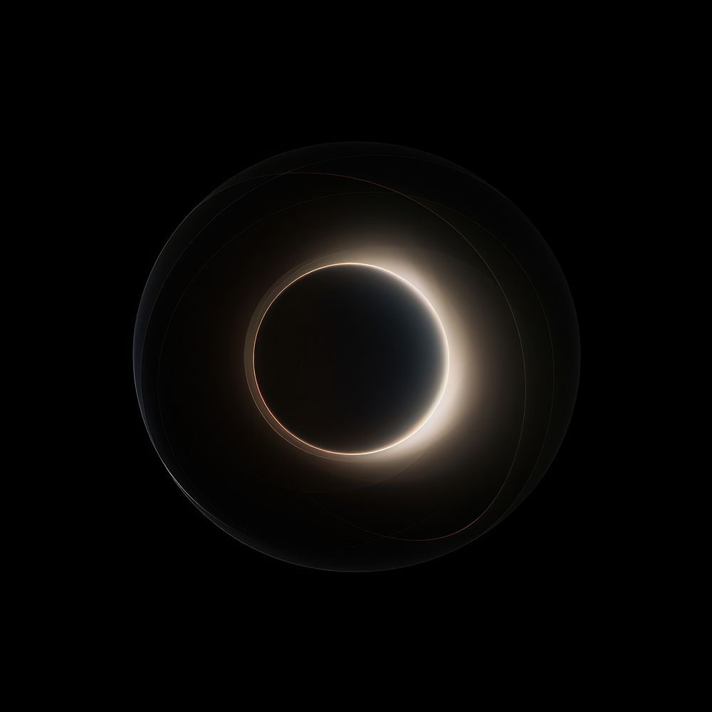 Light effect astronomy eclipse night.