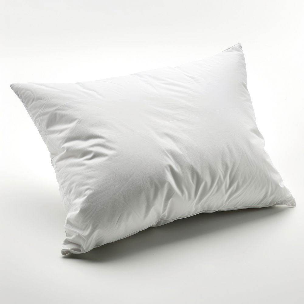 Pillow cushion white bed.