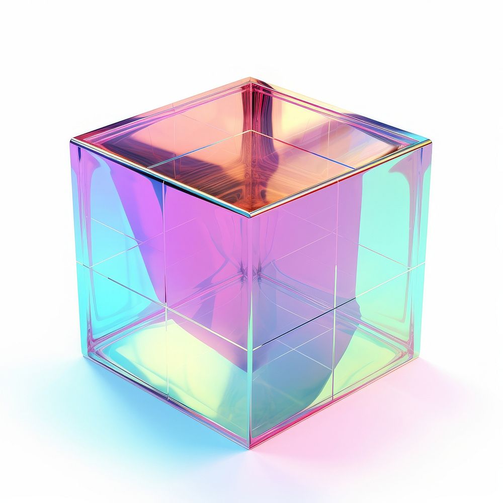A cube toy white background letterbox.
