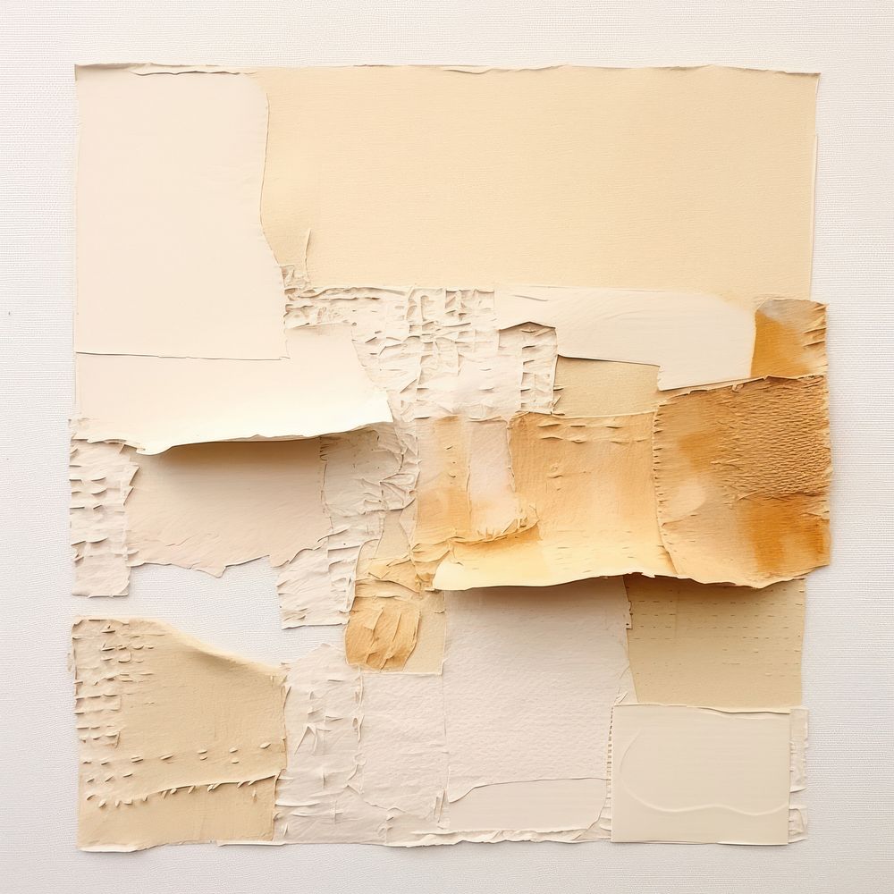 Beige paper collage backgrounds wall art.