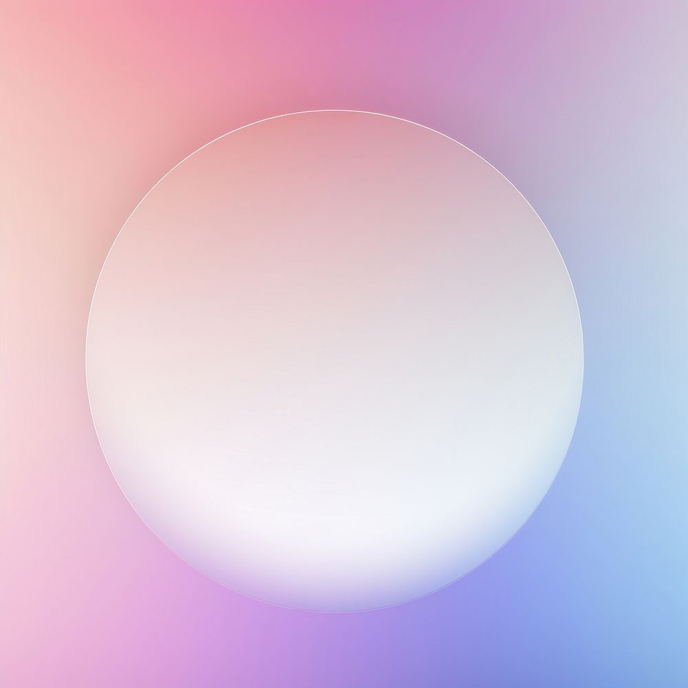 Aesthetic gradient wallpaper abstract circle sphere.