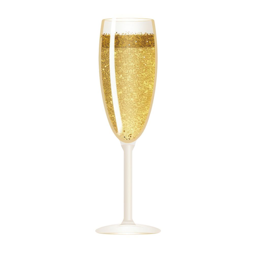 Champagne glass icon transparent drink wine.