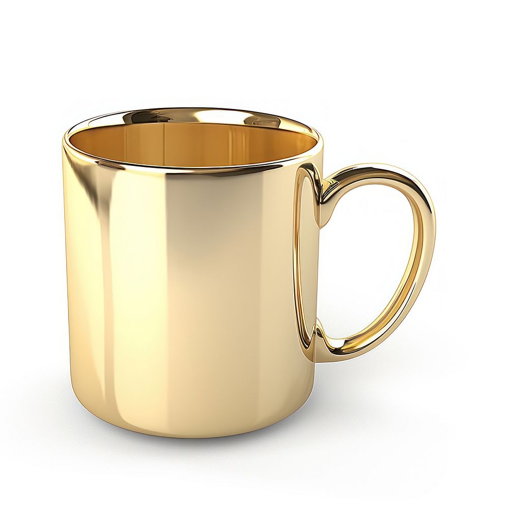 Mug drink gold cup.