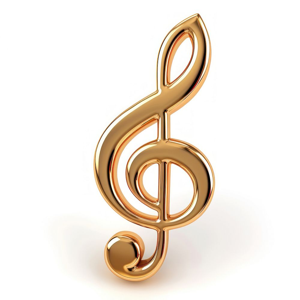 Music icon gold white background accessories.