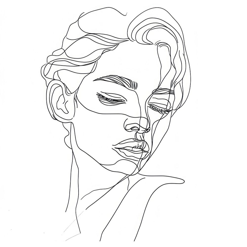 Continuous line drawing book sketch art illustrated.