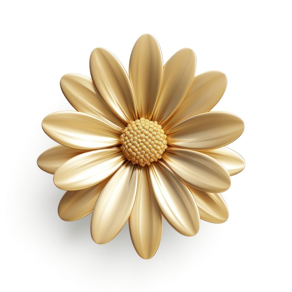 Daisy flower icon jewelry dahlia plant.