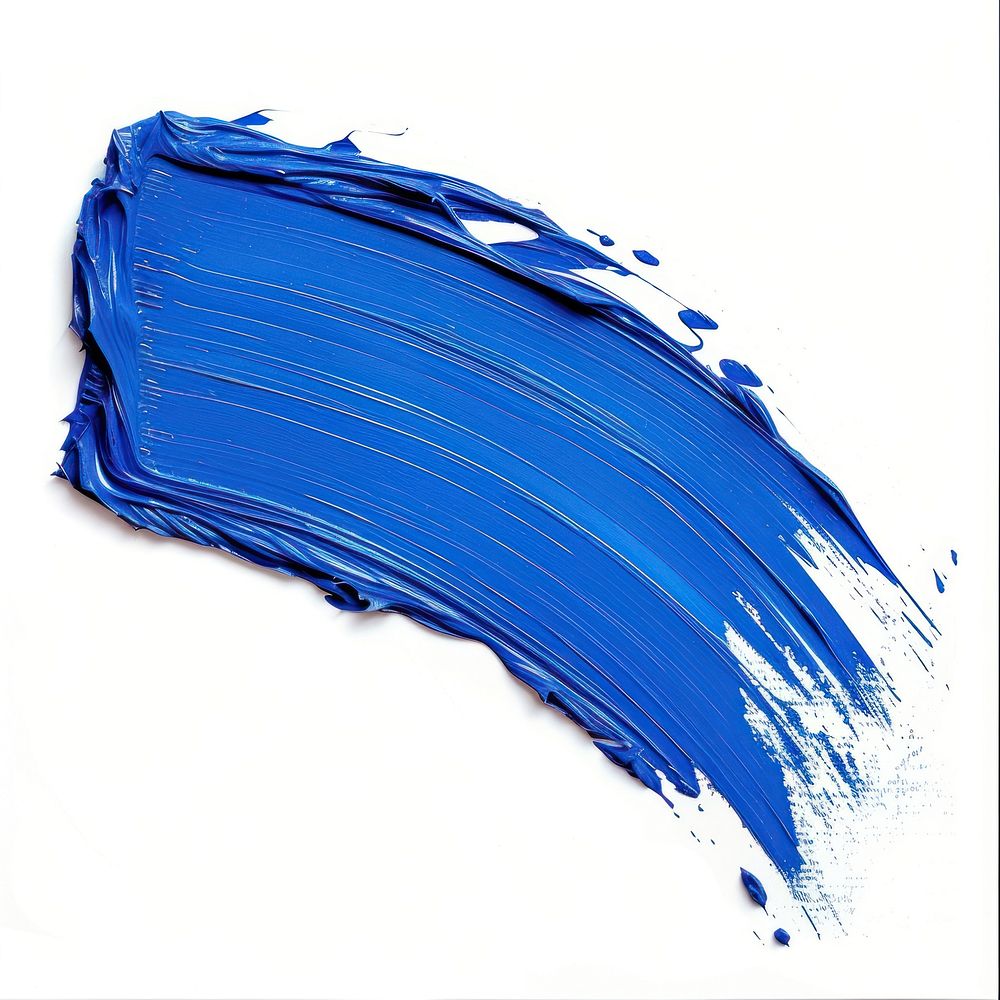 Blue brush stroke backgrounds paint white background.