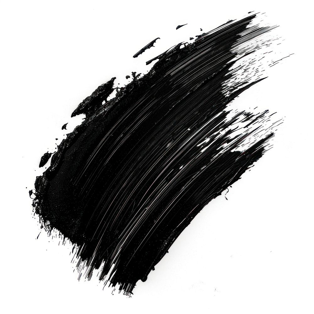 Black and white brush stroke backgrounds paint white background.
