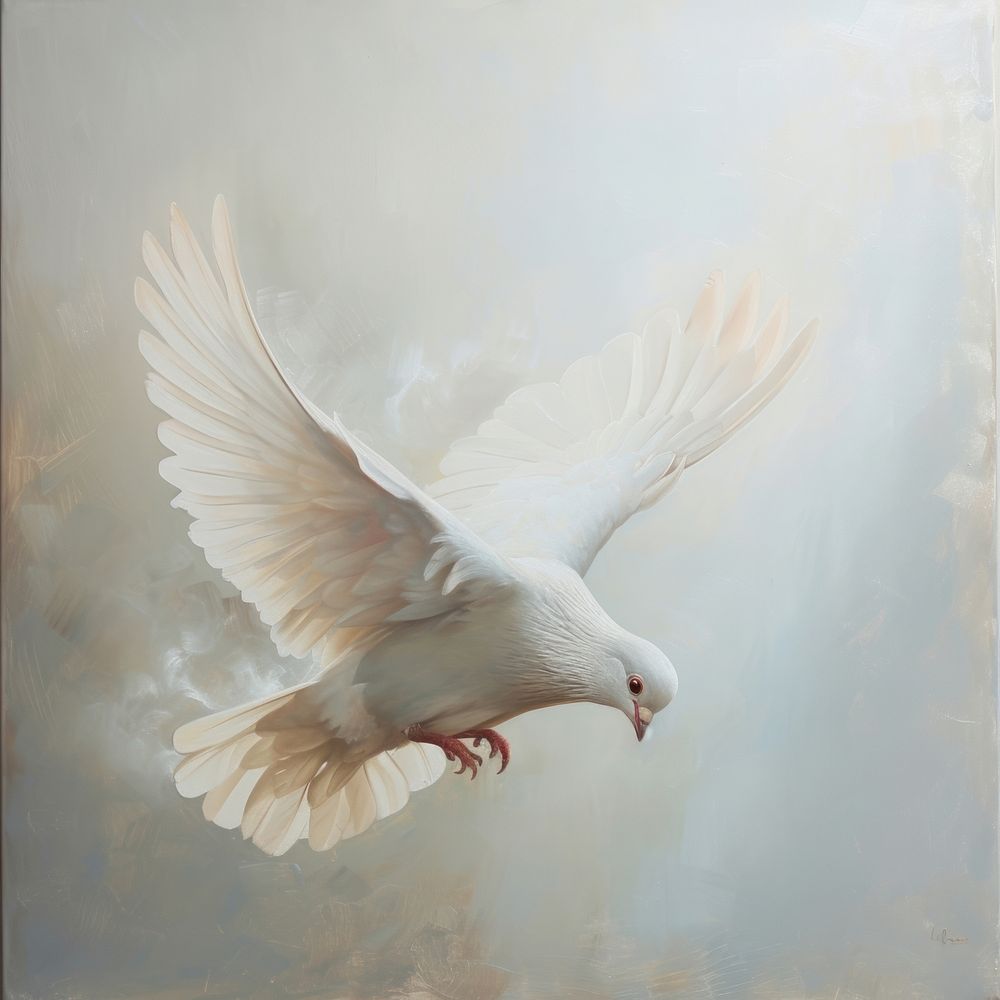 A peace dove painting animal bird.