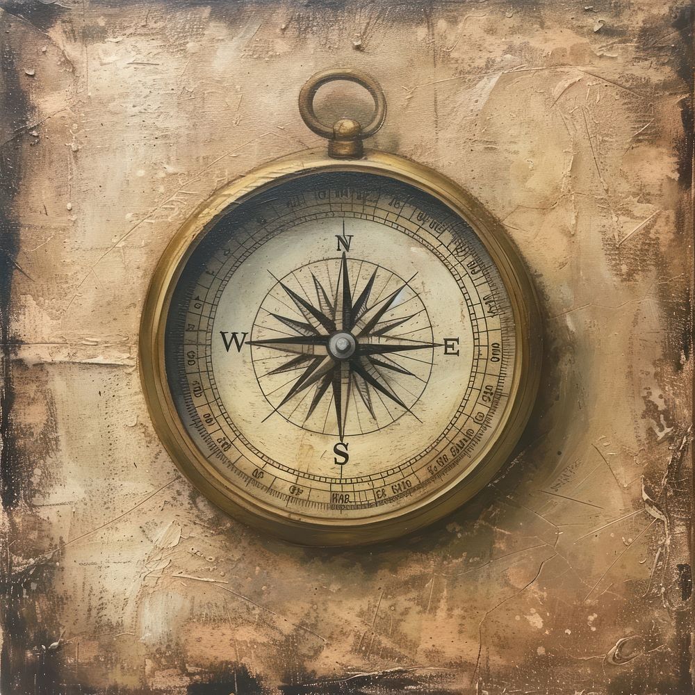 Compass backgrounds painting old.