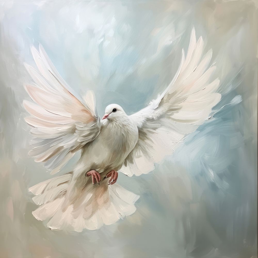 A peace dove painting animal bird.